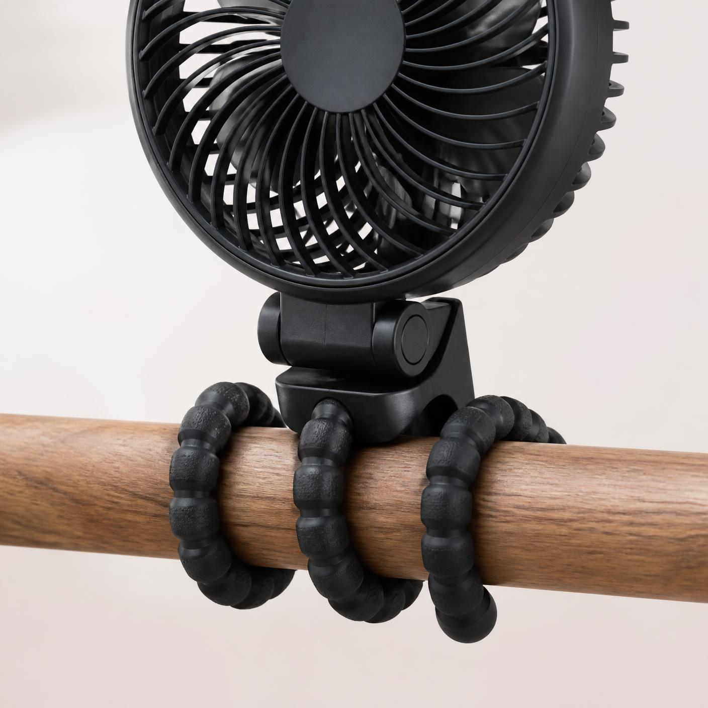 Flexible tripod legs wrapped around a bar
